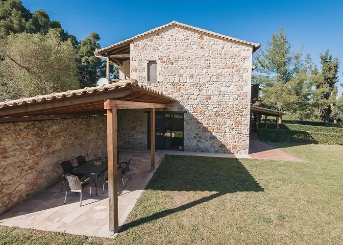 Stone Made Private Pool Villa 4 Kriopigi Tatil Evi *